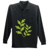 Long Sleeve Silk Touch Polo with Pocket Thumbnail